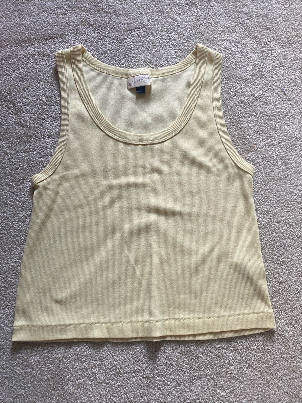 Universal Thread Butter Yellow Crop Tank